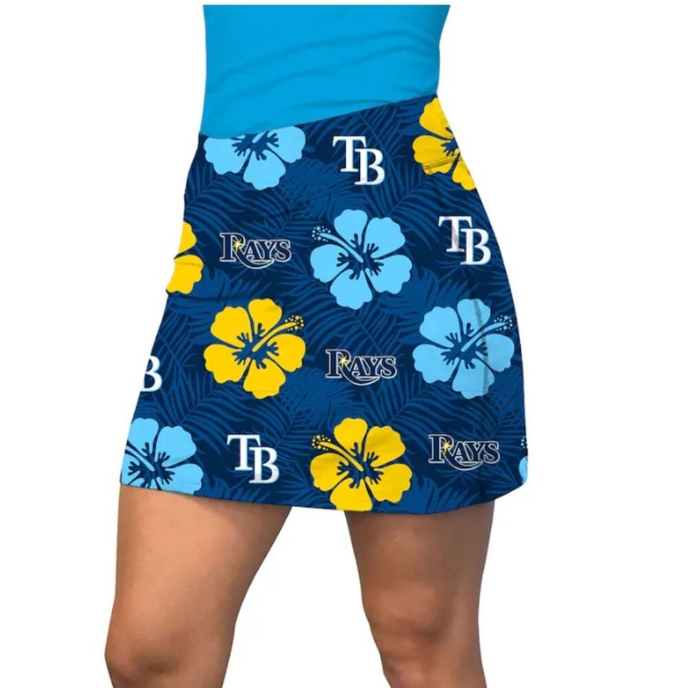 Loudmouth NWTS Tampa Bay Rays Hibiscus MLB Golf Mini Skort Skirt size large